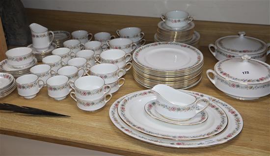 A Paragon belind pattern part dinner service, settings for twelve